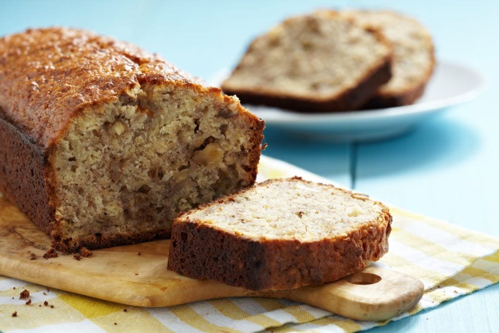 bizcocho de avena y platano