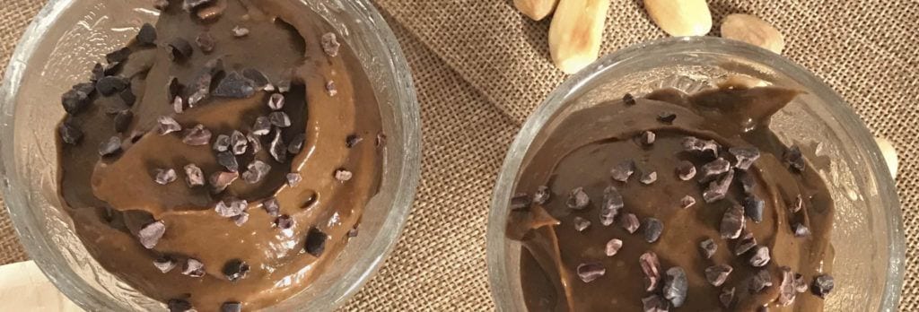 Mousse chocolate vegano