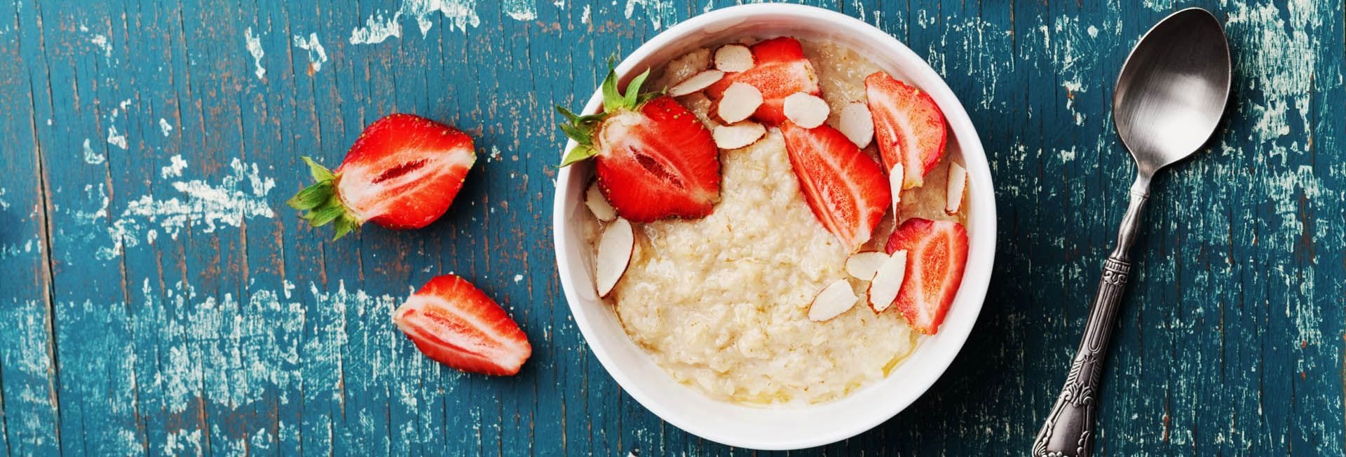 Gachas frías con bebida vegetal de avena