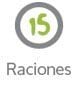 15 raciones