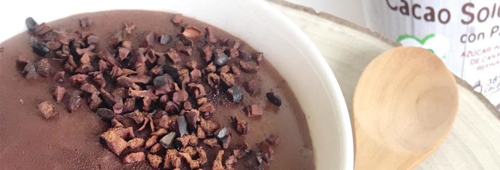 Natillas de chocolate veganas