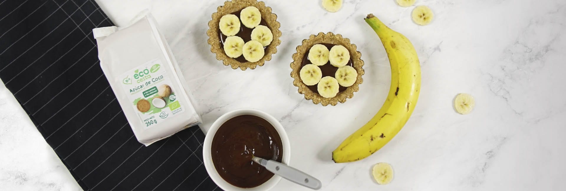 Tartaletas de platano y caramelo