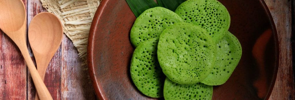 Green pancakes