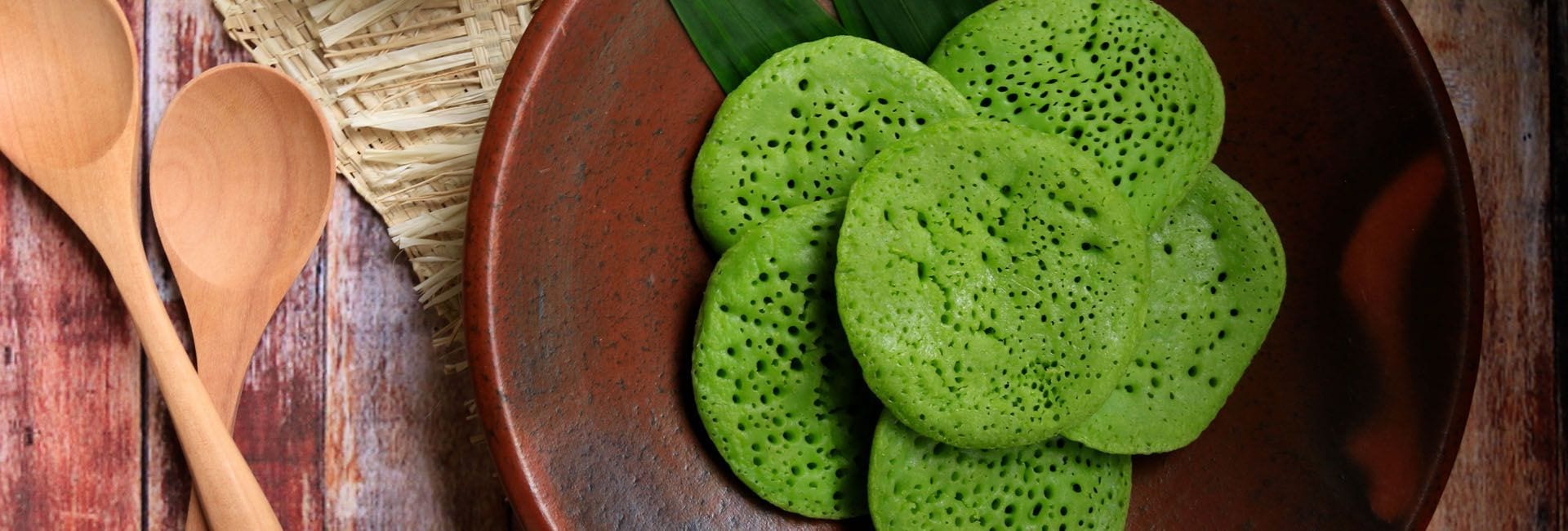 Green pancakes
