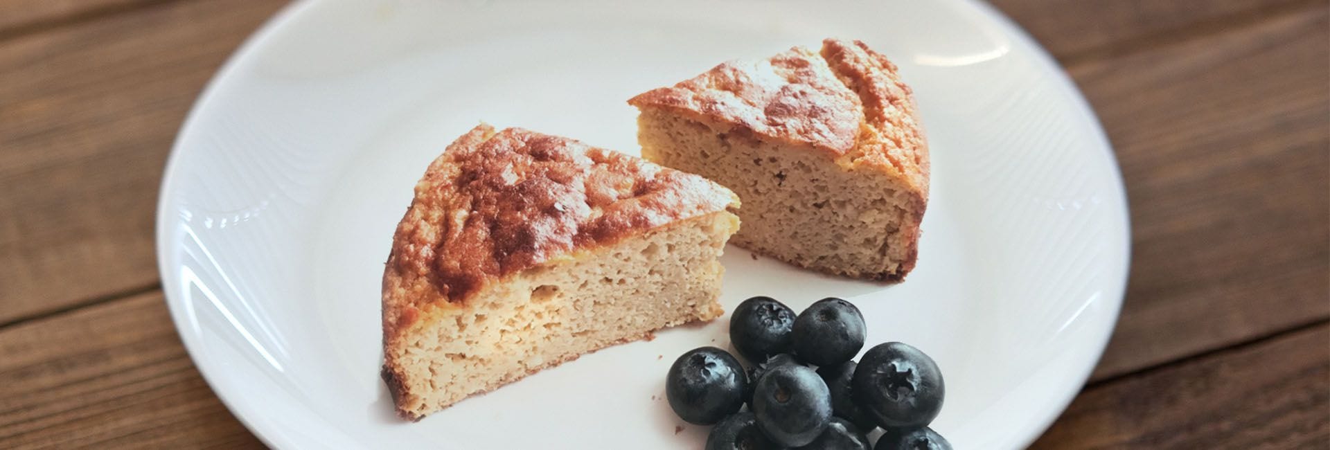Bizcocho trigo sarraceno y manzana sin azúcar