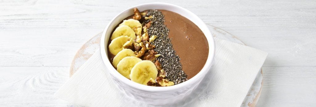 Smoothie Bowl sin cafeína para despertarse de un salto