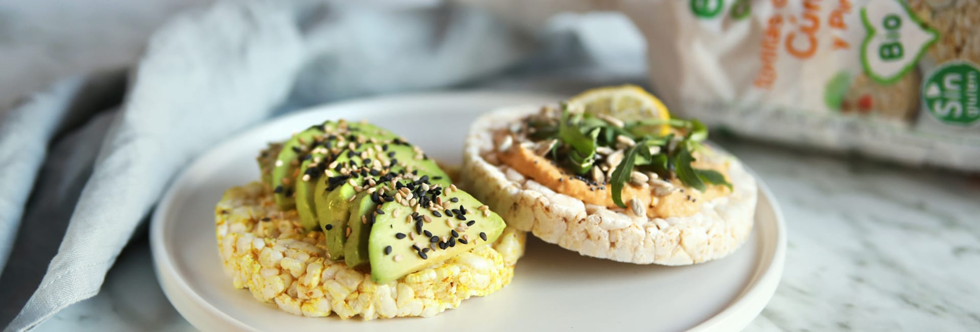 Ideas para desayuno con tortitas de arroz y cereales
