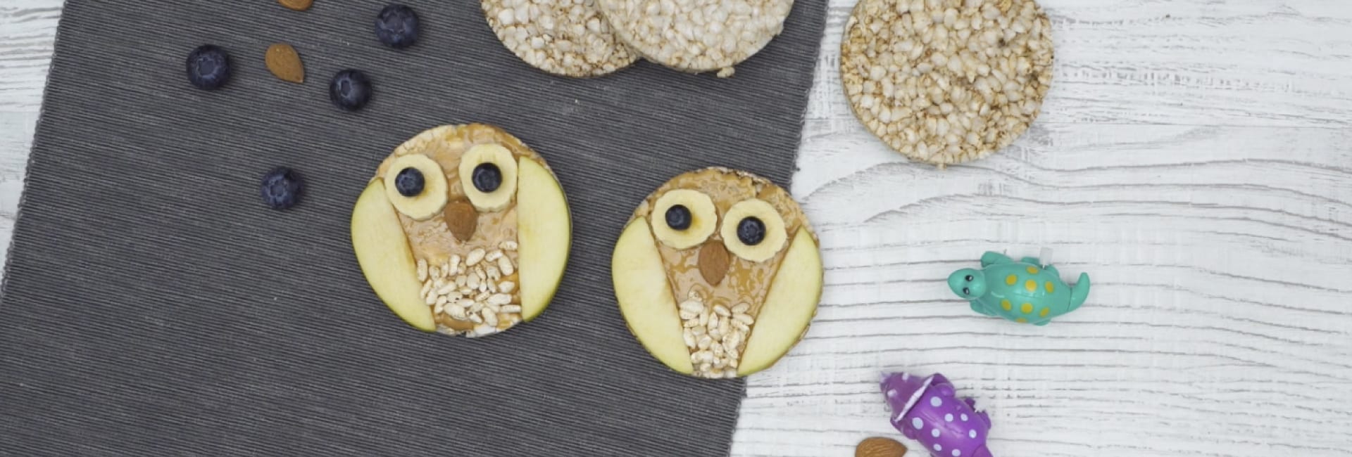 Búhos de arroz y quinoa