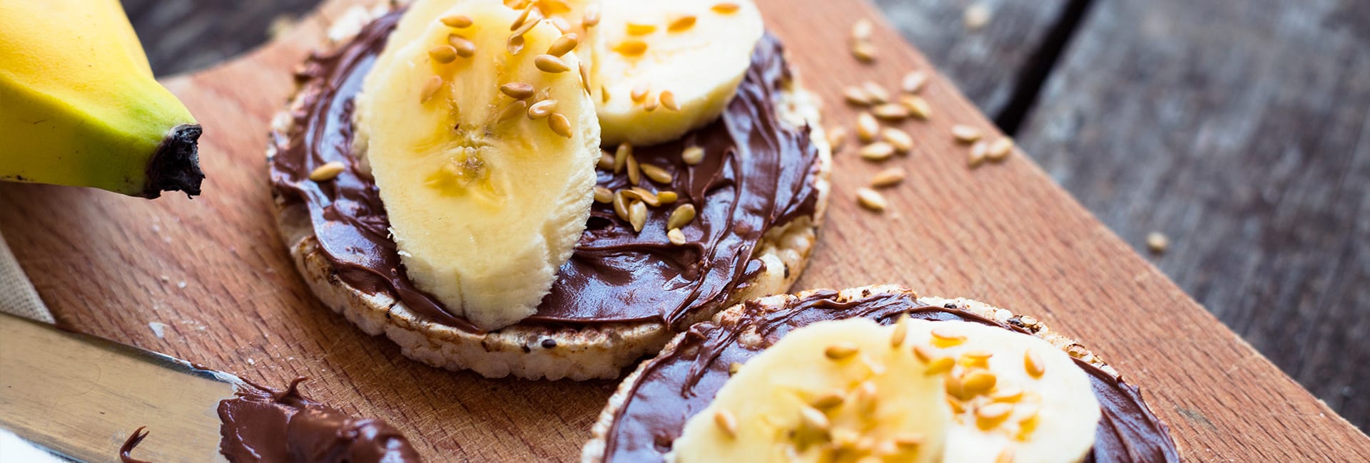 tortitas de maiz y chocolate