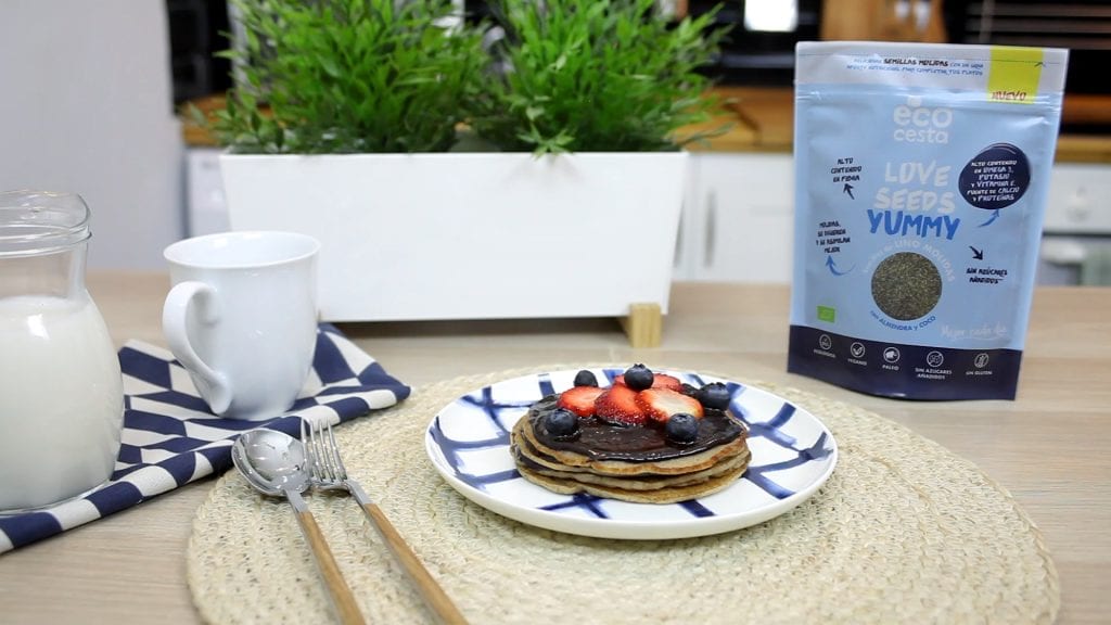 Pancakes con semillas molidas Love Seeds Yummy