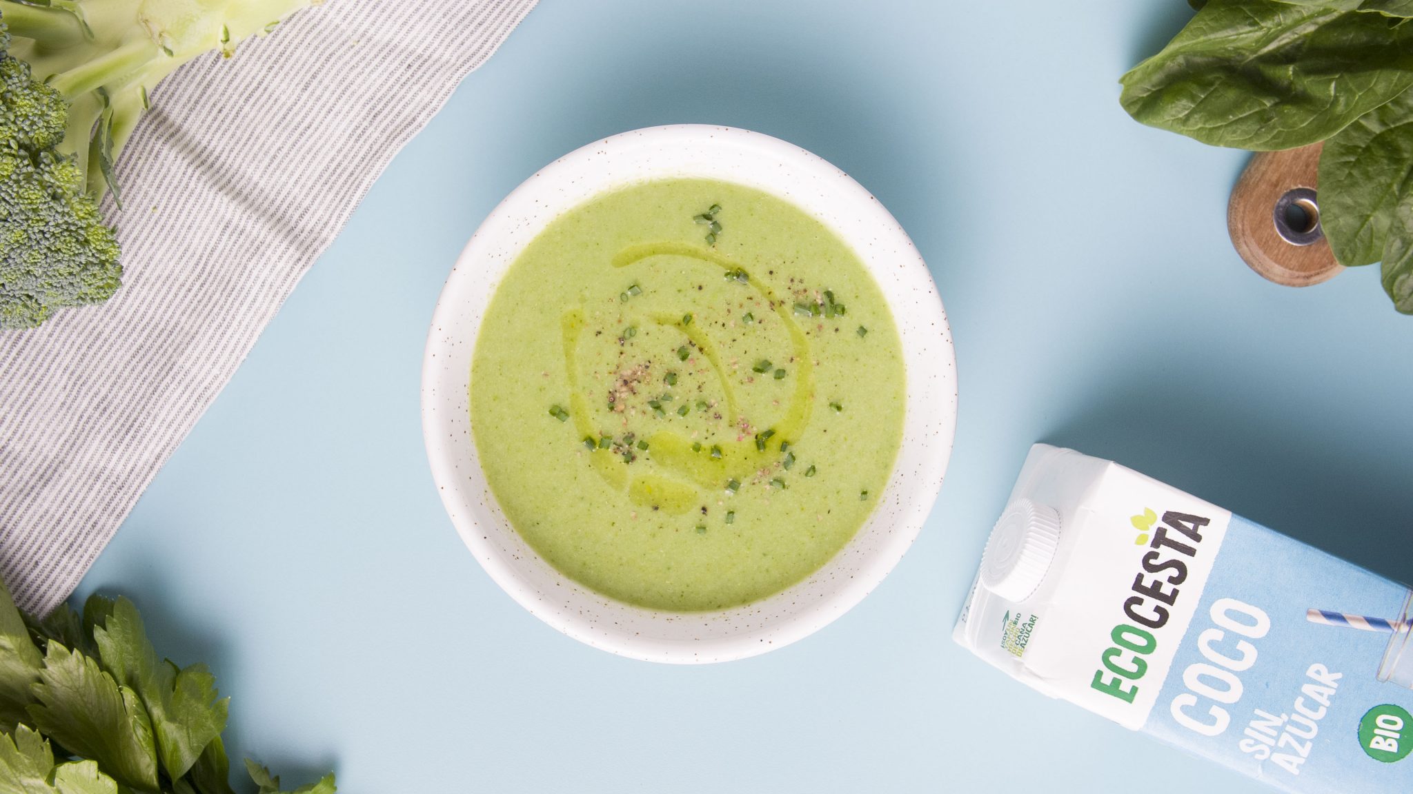 bebida vegetal de coco detox