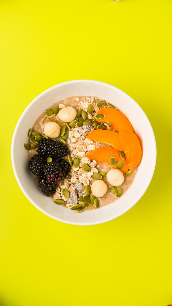 Bowl desayuno con muesli